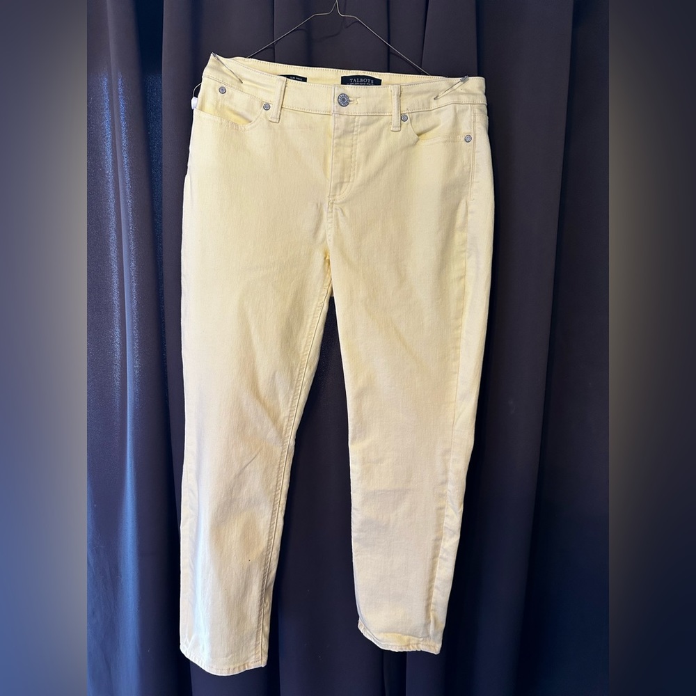 Talbots Yellow Denim Capri